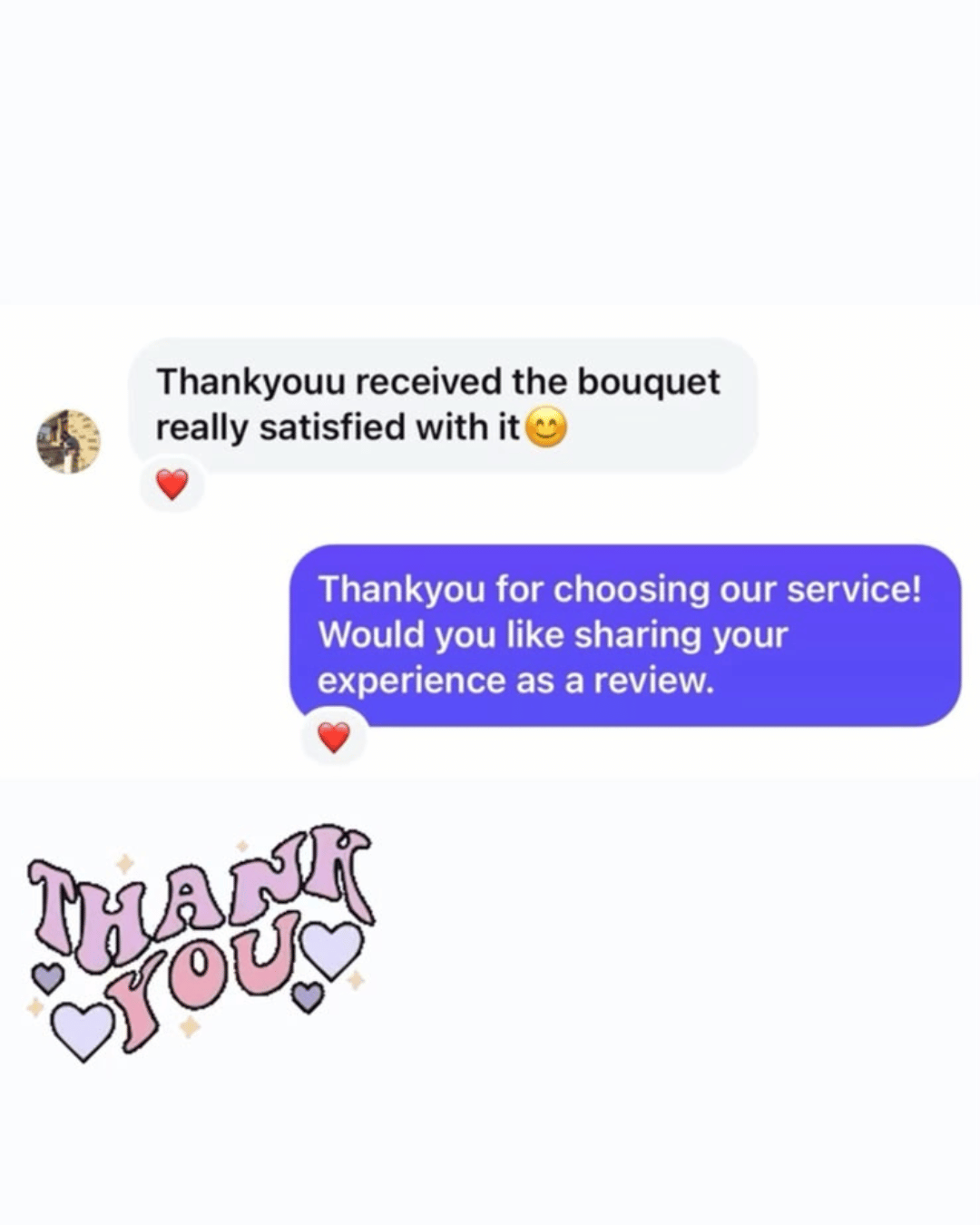 Customer message received on WhatsApp